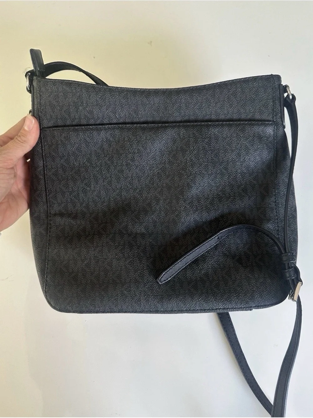 Michael Kors Black MK Logo Crossbody Bag